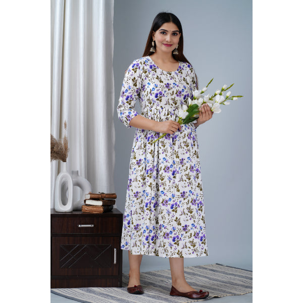 Jikonet Women's Breastfeeding Maternity Kurti with zip