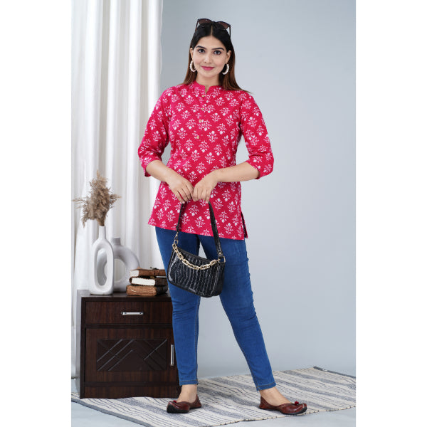Jikonet Women's casual Short Kurti/Kurta
