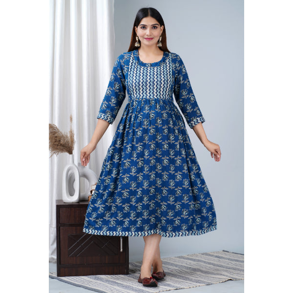 Jikonet Women's Breastfeeding Maternity Kurti with zip