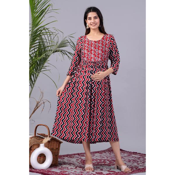 Jikonet Women's Maternity Breastfeeding Kurti with Fully Comfort