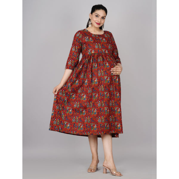 Jikonet Women's Maternity Kurti for Feeding Zippers (VJK)
