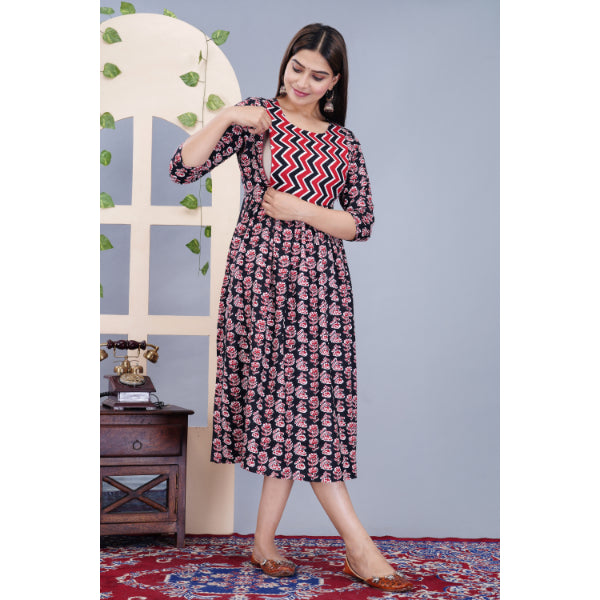 Jikonet Women's Maternity Breastfeeding Kurti with Fully Comfort
