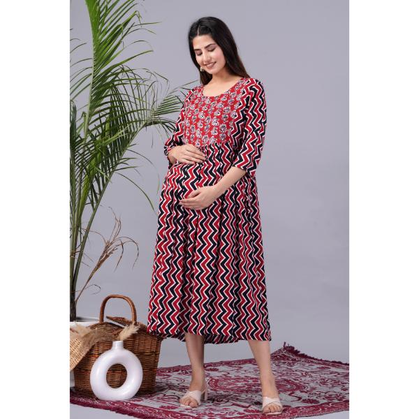 Jikonet Women's Maternity Breastfeeding Kurti with Fully Comfort
