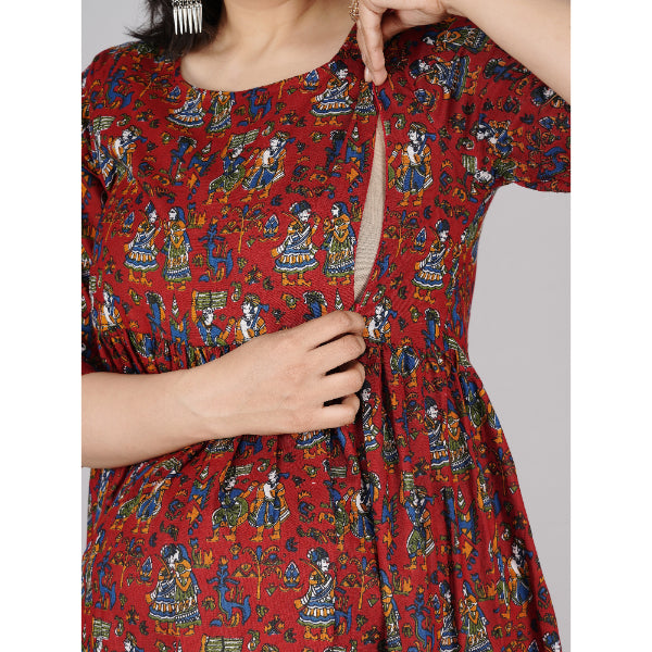 Jikonet Women's Maternity Kurti for Feeding Zippers (VJK)