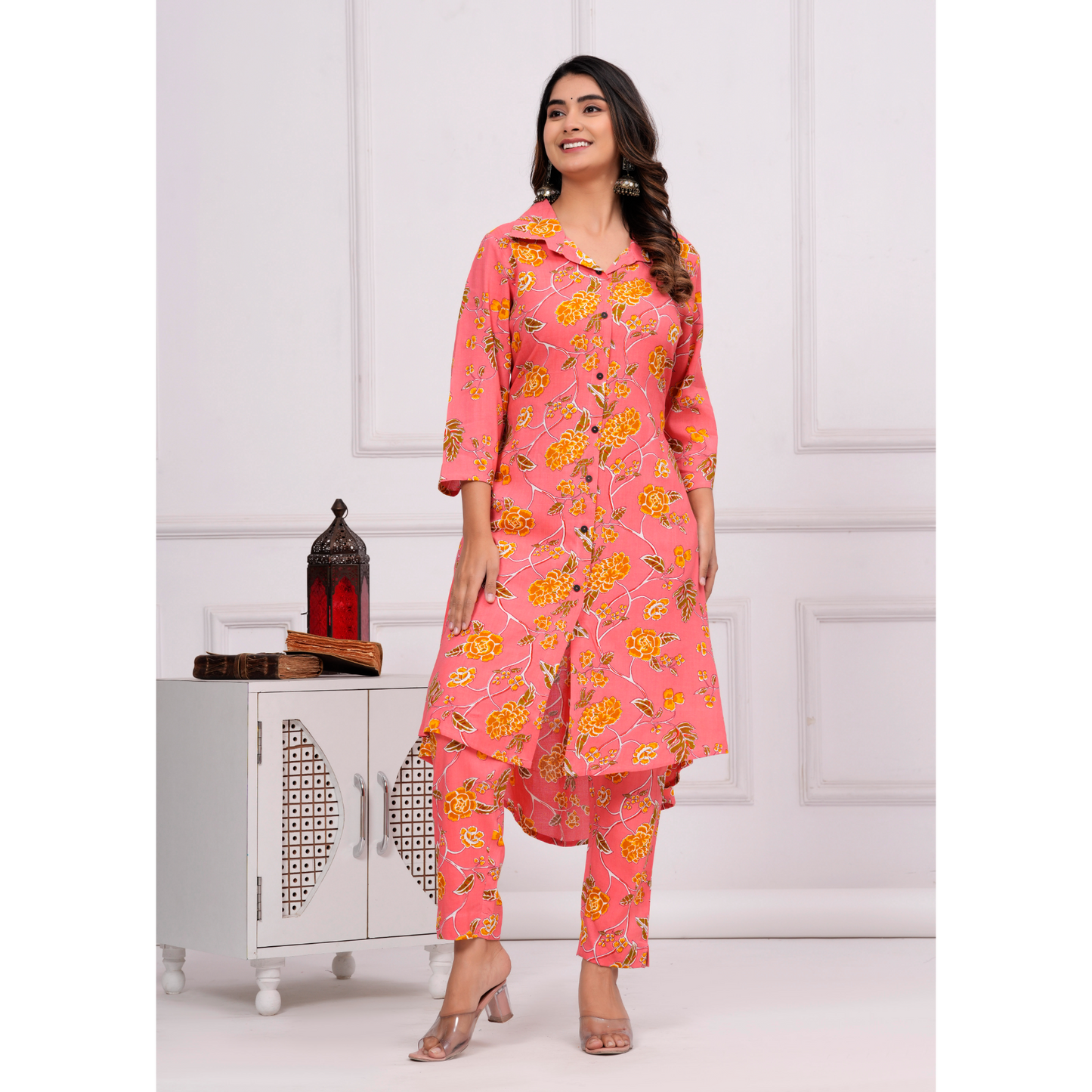 Jikonet Women's Co-Ord Set Kurta with Pant Set Outdoor Outfits Wear