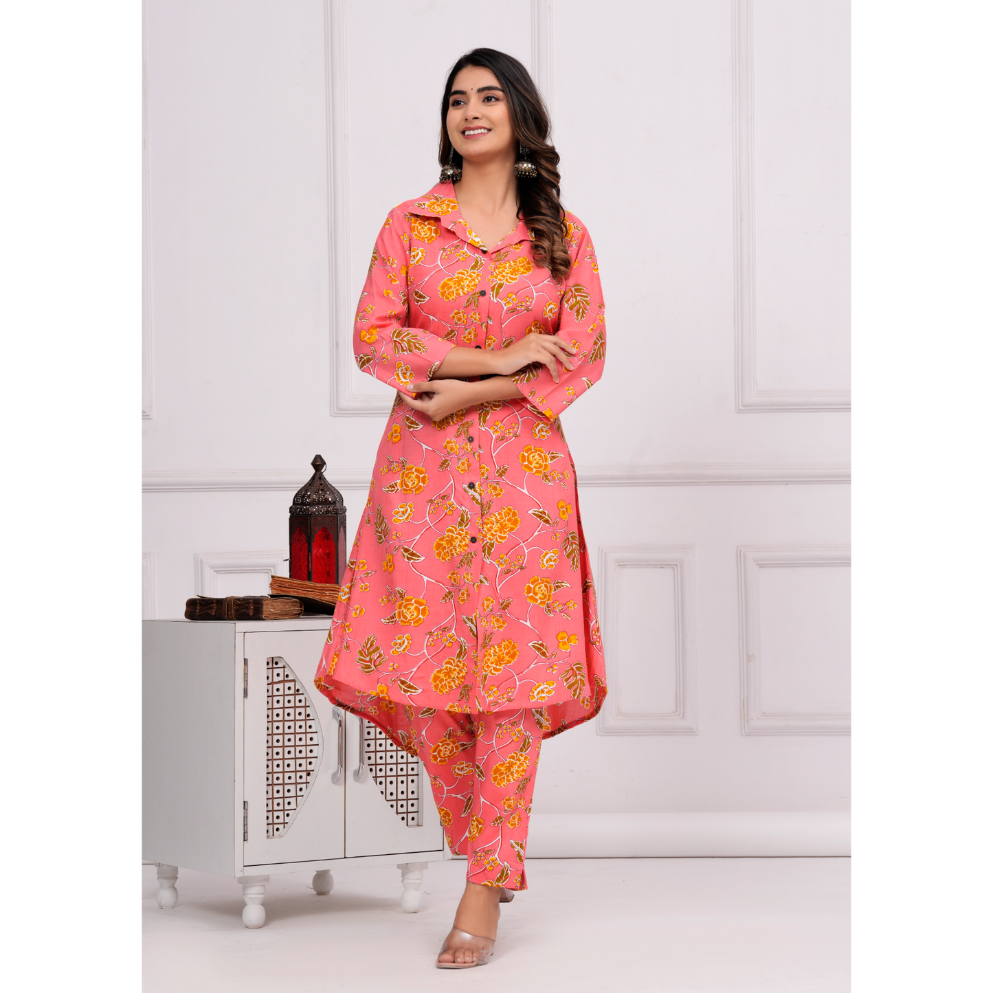 Jikonet Women's Co-Ord Set Kurta with Pant Set Outdoor Outfits Wear