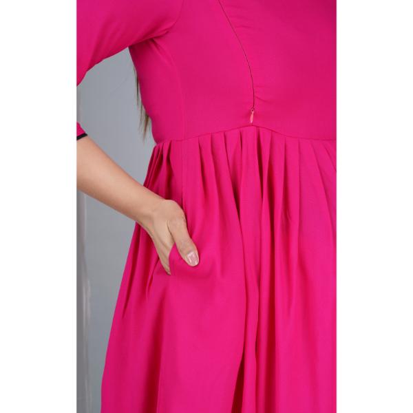 Jikonet Women's Cotton Plain Maternity Feeding Kurti