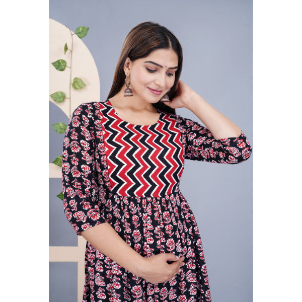 Jikonet Women's Maternity Breastfeeding Kurti with Fully Comfort