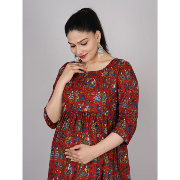 Jikonet Women's Maternity Kurti for Feeding Zippers (VJK)