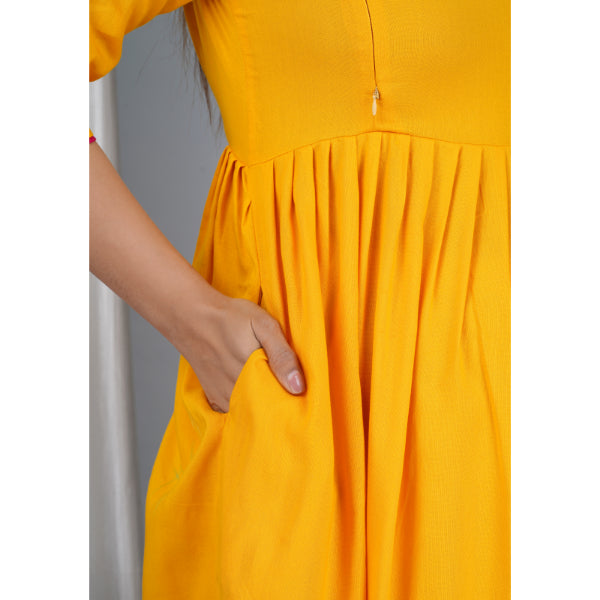 Jikonet Women's Cotton Plain Maternity Feeding Kurti