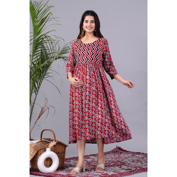 Jikonet Women's Maternity Breastfeeding Kurti with Fully Comfort