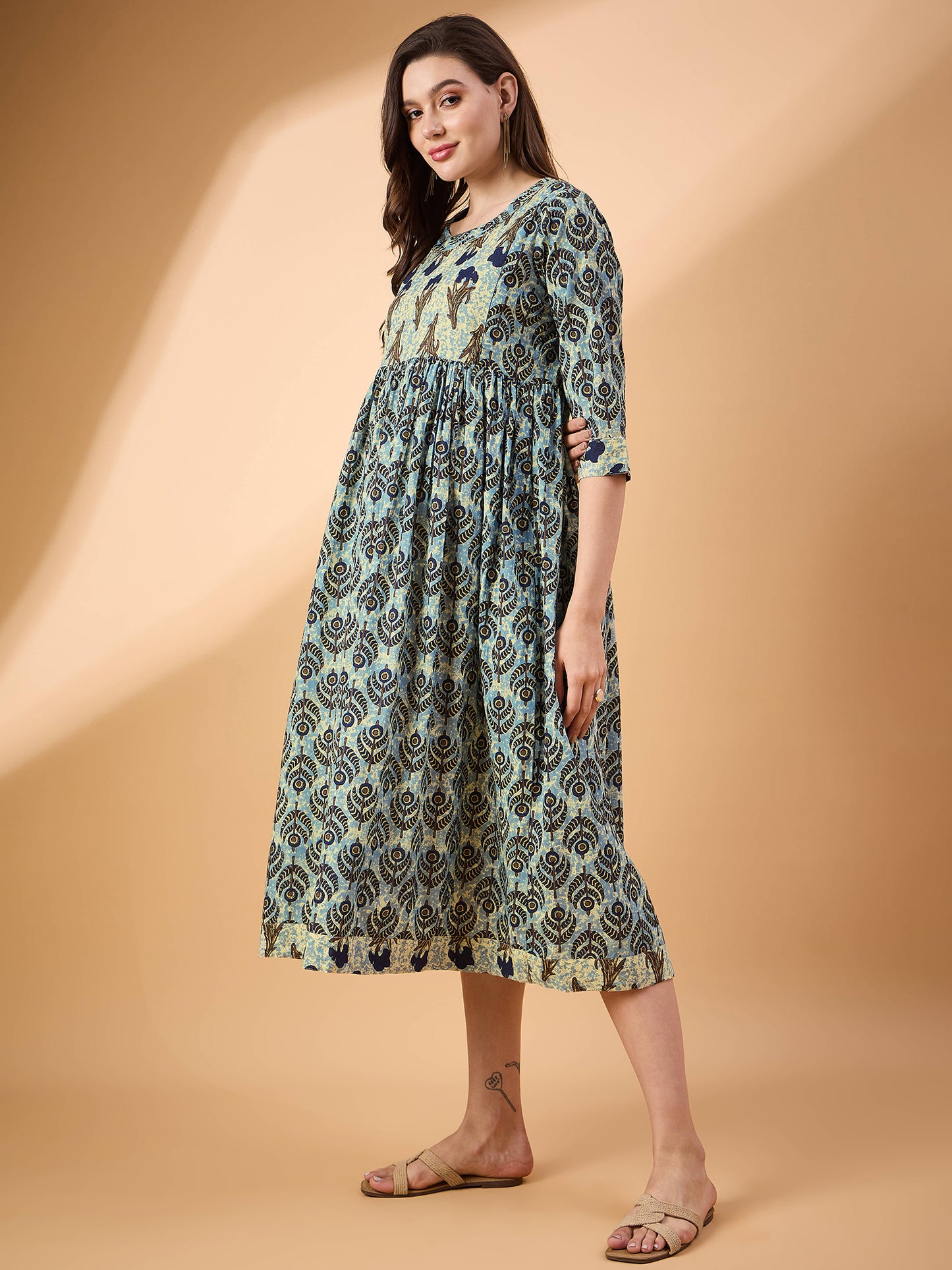 Jikonet Women's Breastfeeding Maternity Kurti with zip