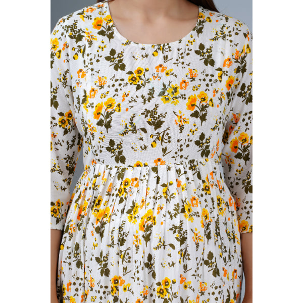 Jikonet Women's Breastfeeding Maternity Kurti with zip