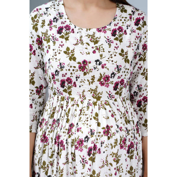 Jikonet Women's Breastfeeding Maternity Kurti with zip
