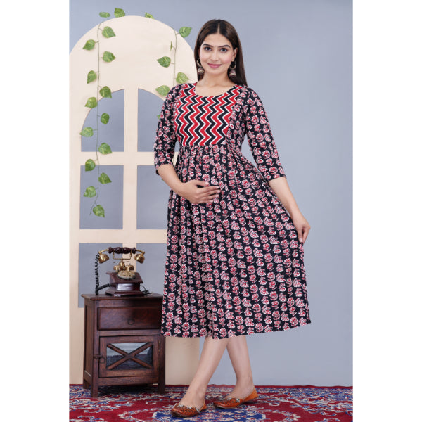 Jikonet Women's Maternity Breastfeeding Kurti with Fully Comfort