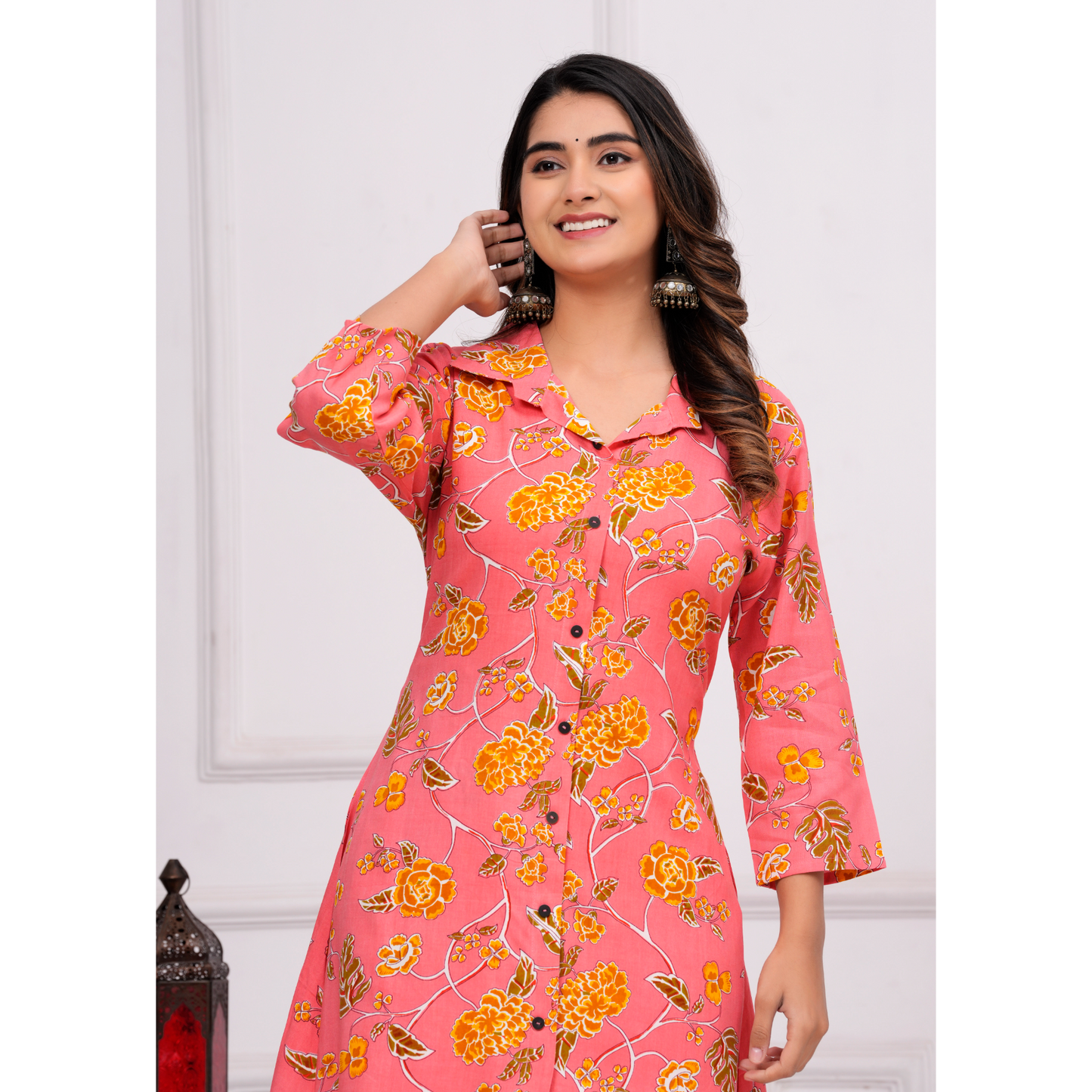 Jikonet Women's Co-Ord Set Kurta with Pant Set Outdoor Outfits Wear