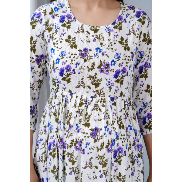 Jikonet Women's Breastfeeding Maternity Kurti with zip