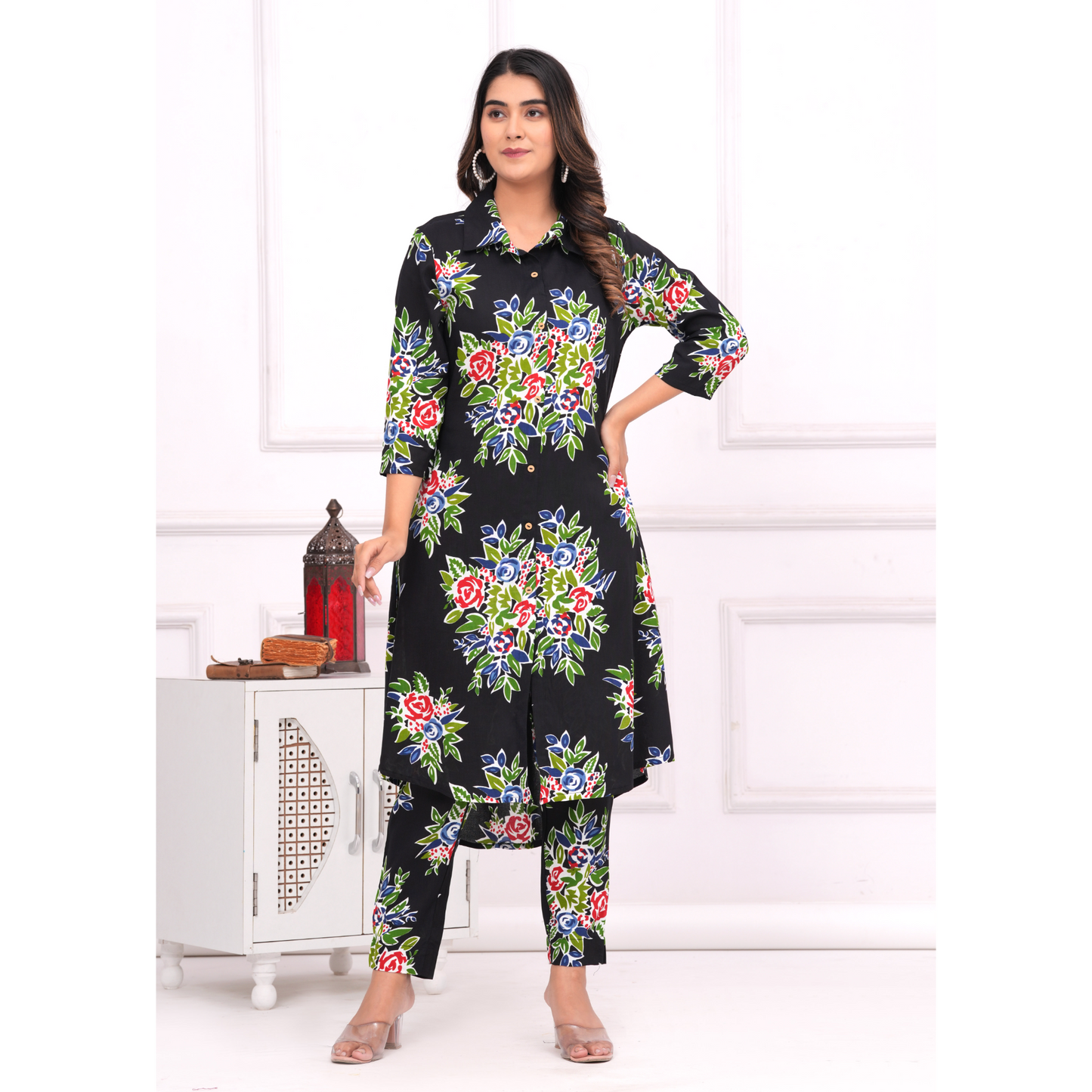 Jikonet Women's Co-Ord Set Kurta with Pant Set Outdoor Outfits Wear