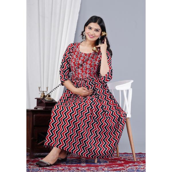 Jikonet Women's Maternity Breastfeeding Kurti with Fully Comfort