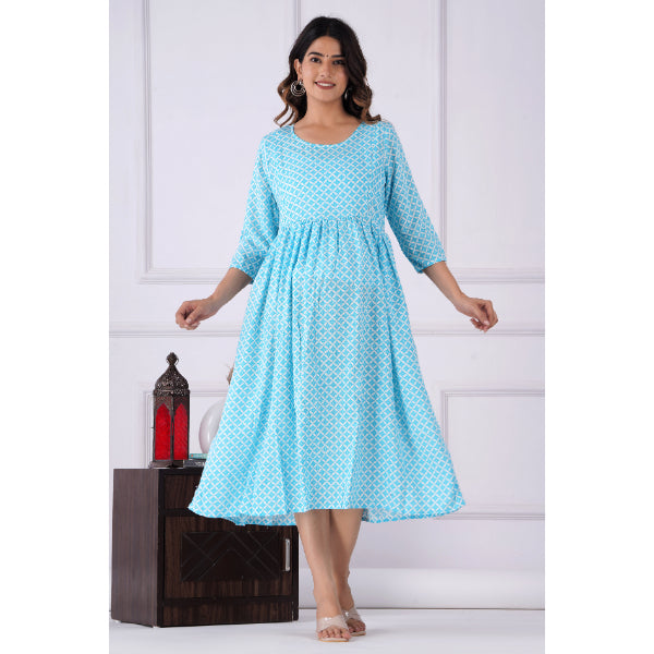 Jikonet Women's Breastfeeding Maternity Kurti with zip