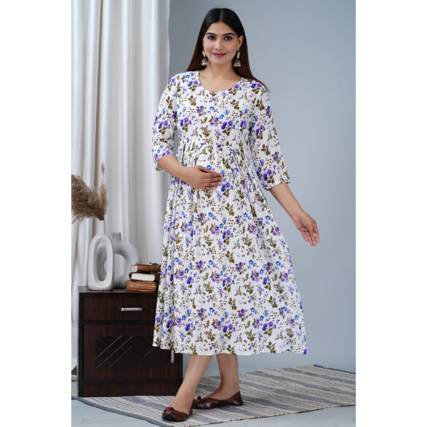 Jikonet Women's Breastfeeding Maternity Kurti with zip