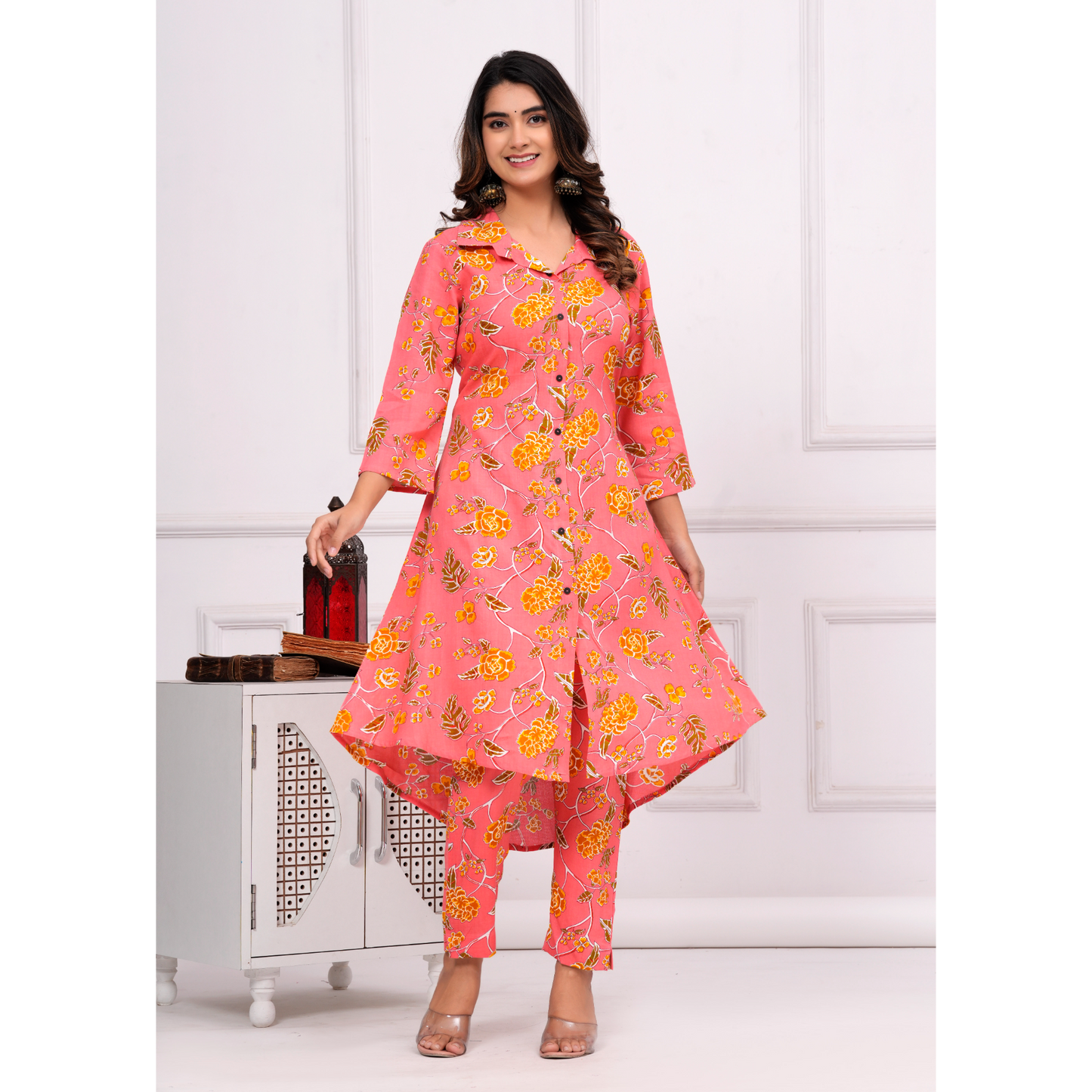 Jikonet Women's Co-Ord Set Kurta with Pant Set Outdoor Outfits Wear