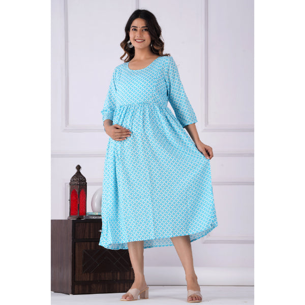Jikonet Women's Breastfeeding Maternity Kurti with zip