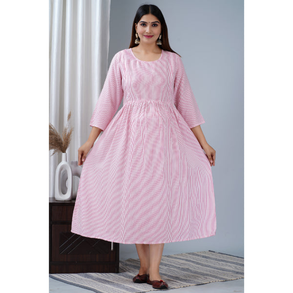 Jikonet Women's Breastfeeding Maternity Kurti with zip