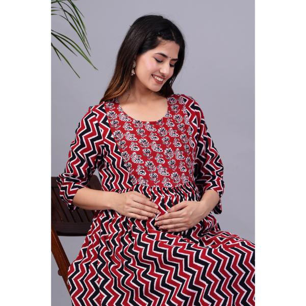 Jikonet Women's Maternity Breastfeeding Kurti with Fully Comfort