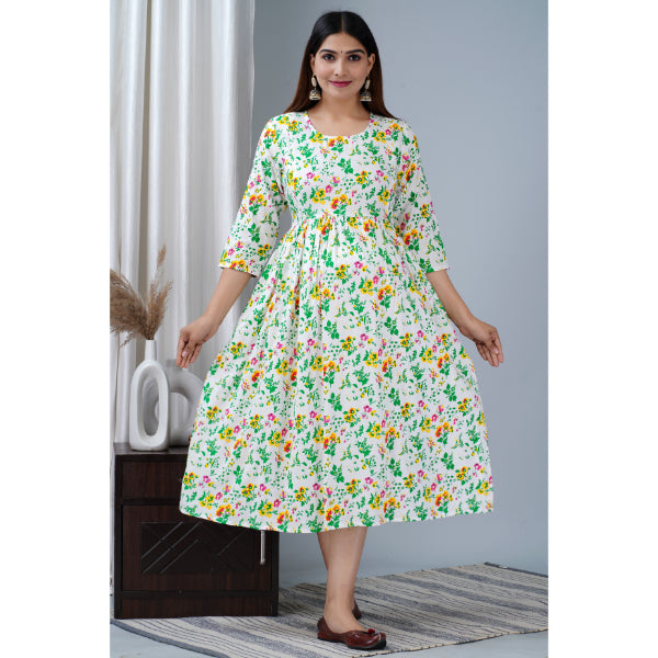 Jikonet Women's Breastfeeding Maternity Kurti with zip
