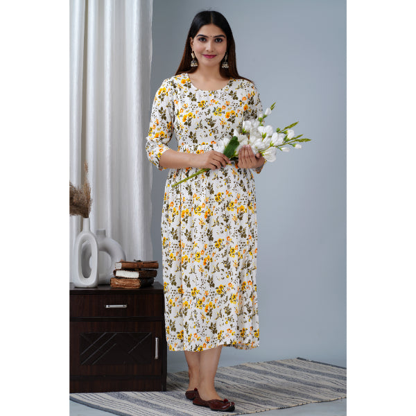 Jikonet Women's Breastfeeding Maternity Kurti with zip