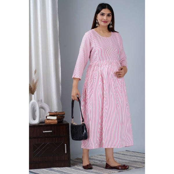 Jikonet Women's Breastfeeding Maternity Kurti with zip