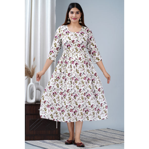Jikonet Women's Breastfeeding Maternity Kurti with zip