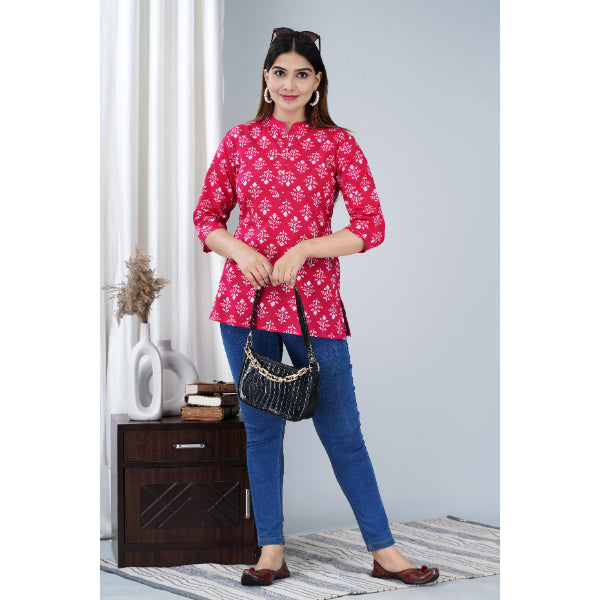 Jikonet Women's casual Short Kurti/Kurta