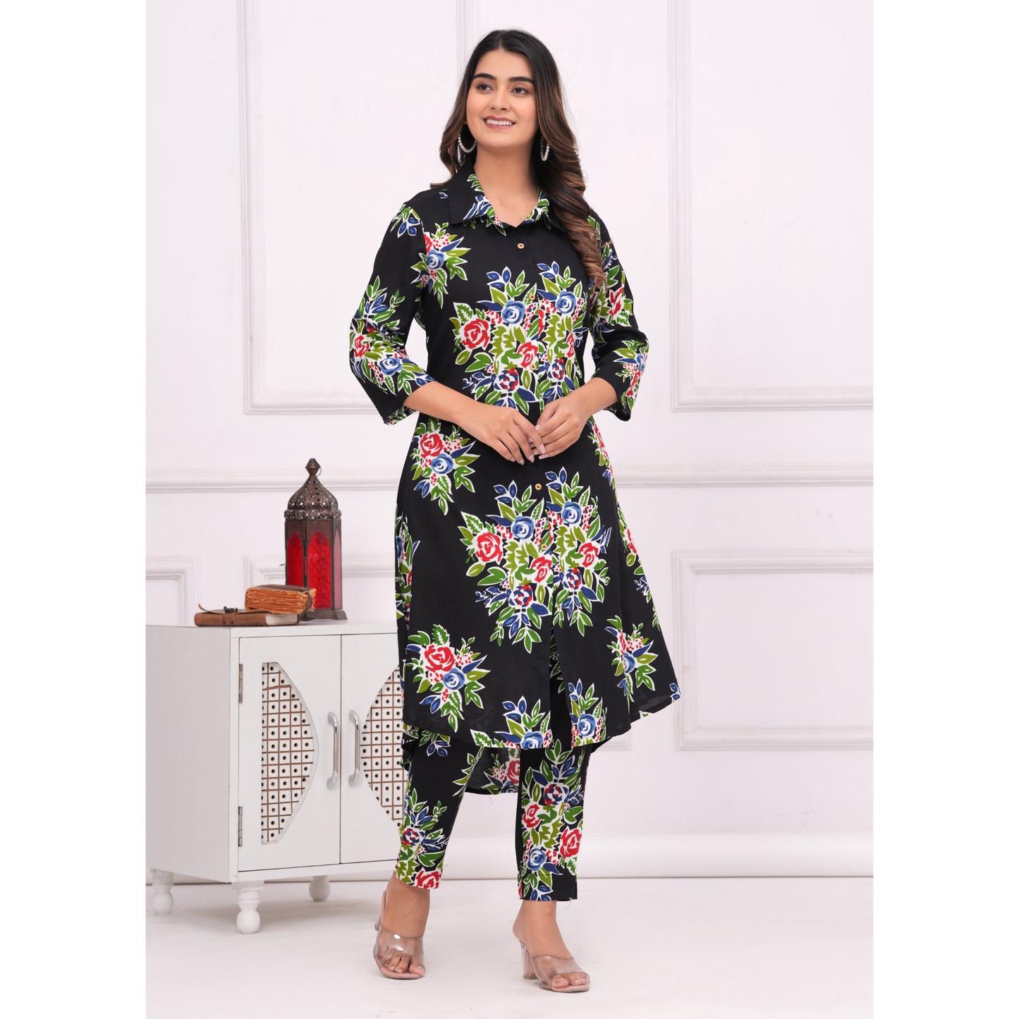 Jikonet Women's Co-Ord Set Kurta with Pant Set Outdoor Outfits Wear