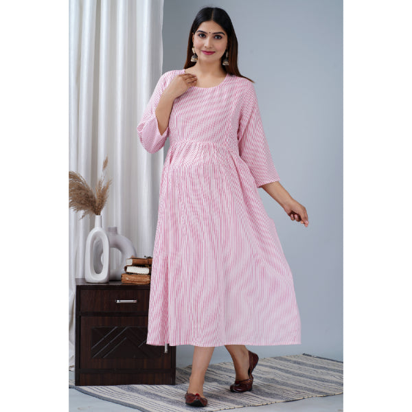 Jikonet Women's Breastfeeding Maternity Kurti with zip