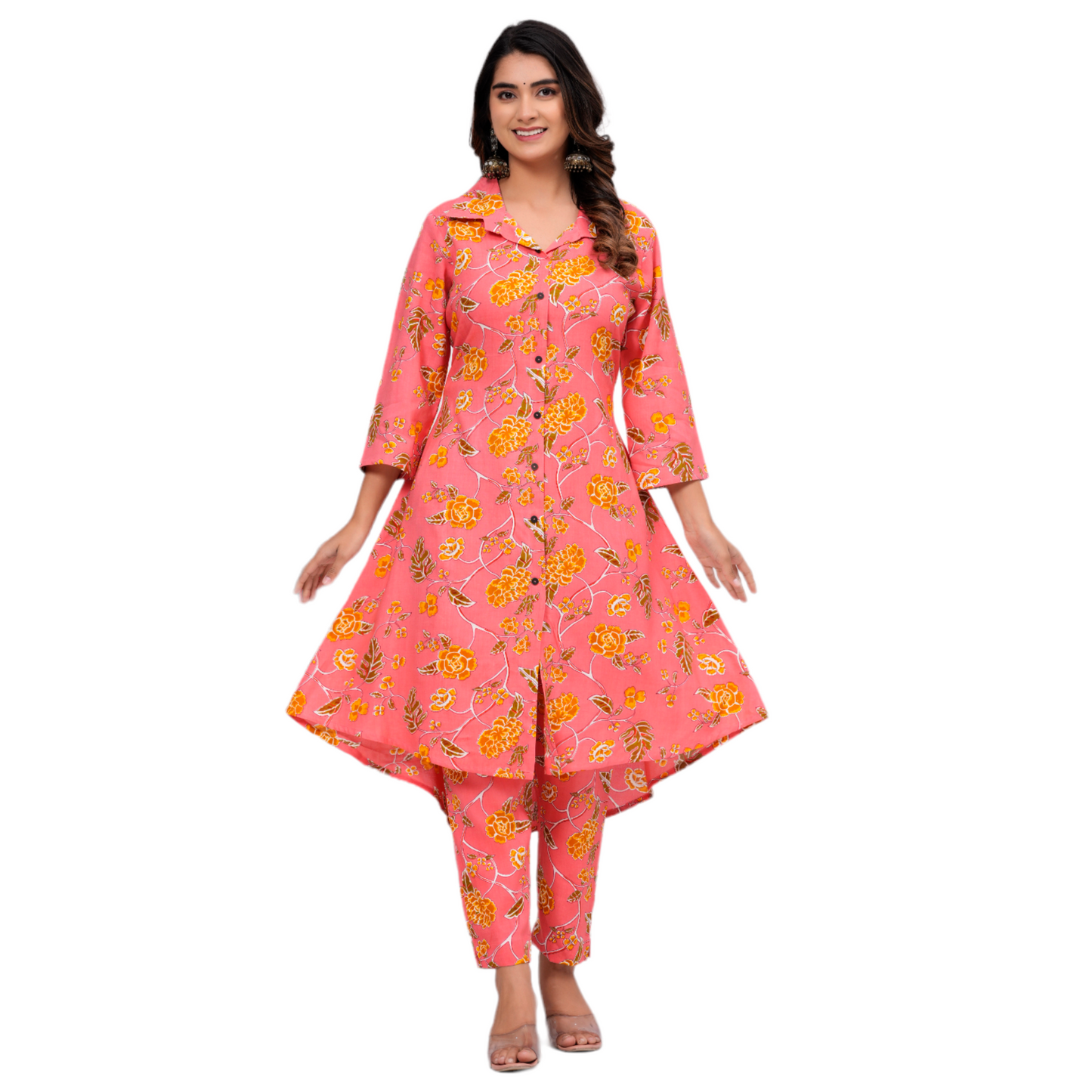 Jikonet Women's Co-Ord Set Kurta with Pant Set Outdoor Outfits Wear