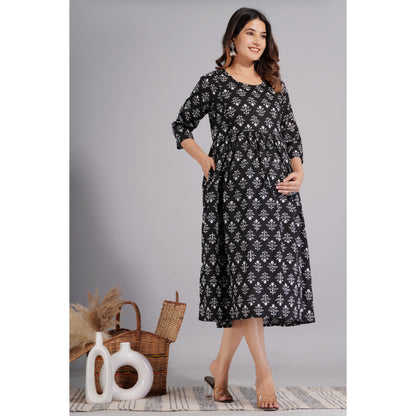 Jikonet Women's Breastfeeding Maternity Kurti with zip