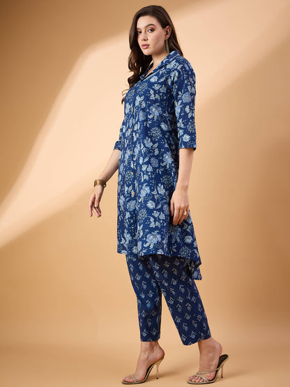 Jikonet Long Blue Co_Ord set