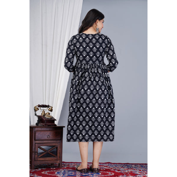Jikonet Women's Breastfeeding Maternity Kurti with zip