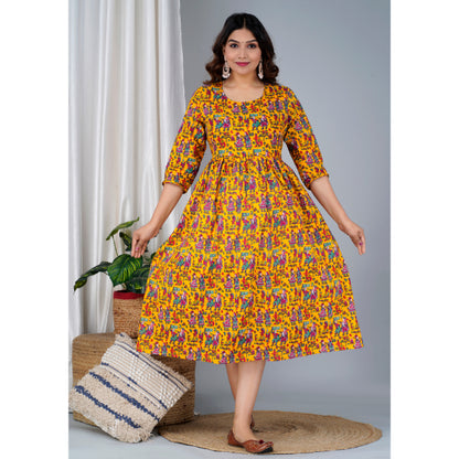 Jikonet Women's Cotton, Rayon Maternity Gown Feeding Kurti