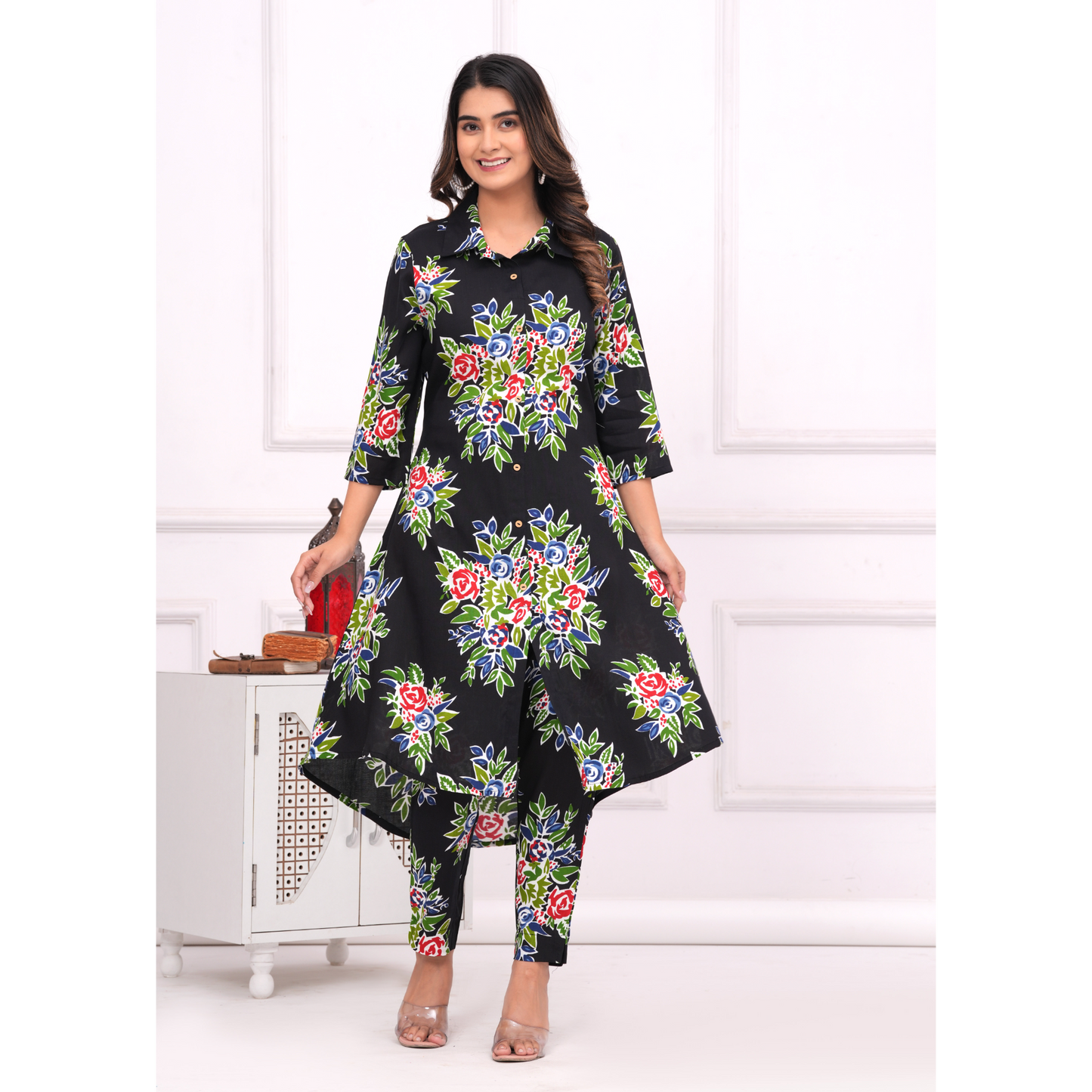 Jikonet Women's Co-Ord Set Kurta with Pant Set Outdoor Outfits Wear