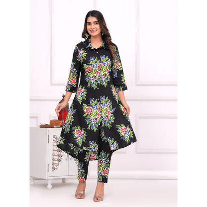 Jikonet Women's Co-Ord Set Kurta with Pant Set Outdoor Outfits Wear