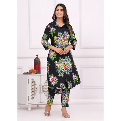 Jikonet Women's Co-Ord Set Kurta with Pant Set Outdoor Outfits Wear